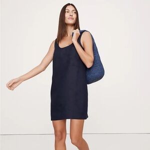 Banana Republic LINEN SCOOP-NECK SHIFT DRESS